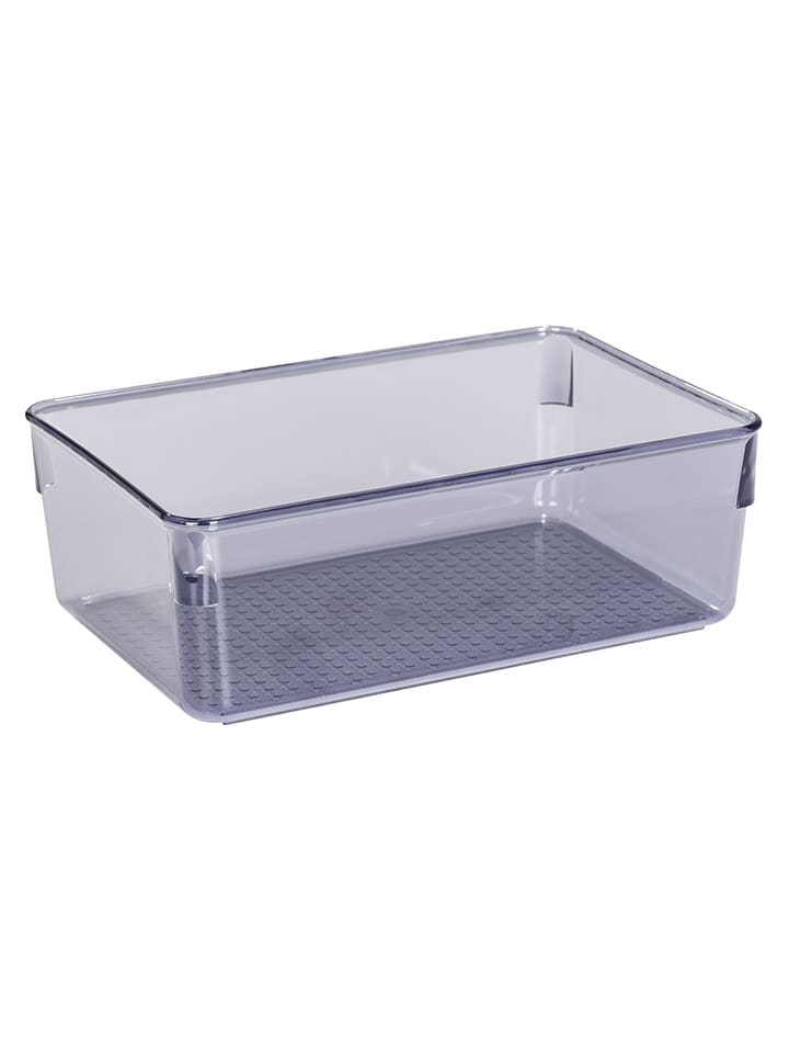 Wenko Aufbewahrungsbox ''San Diego'' in Grau - (B)24,4 x (H)8,5 x (T)16,3 cm günstig kaufen onesize