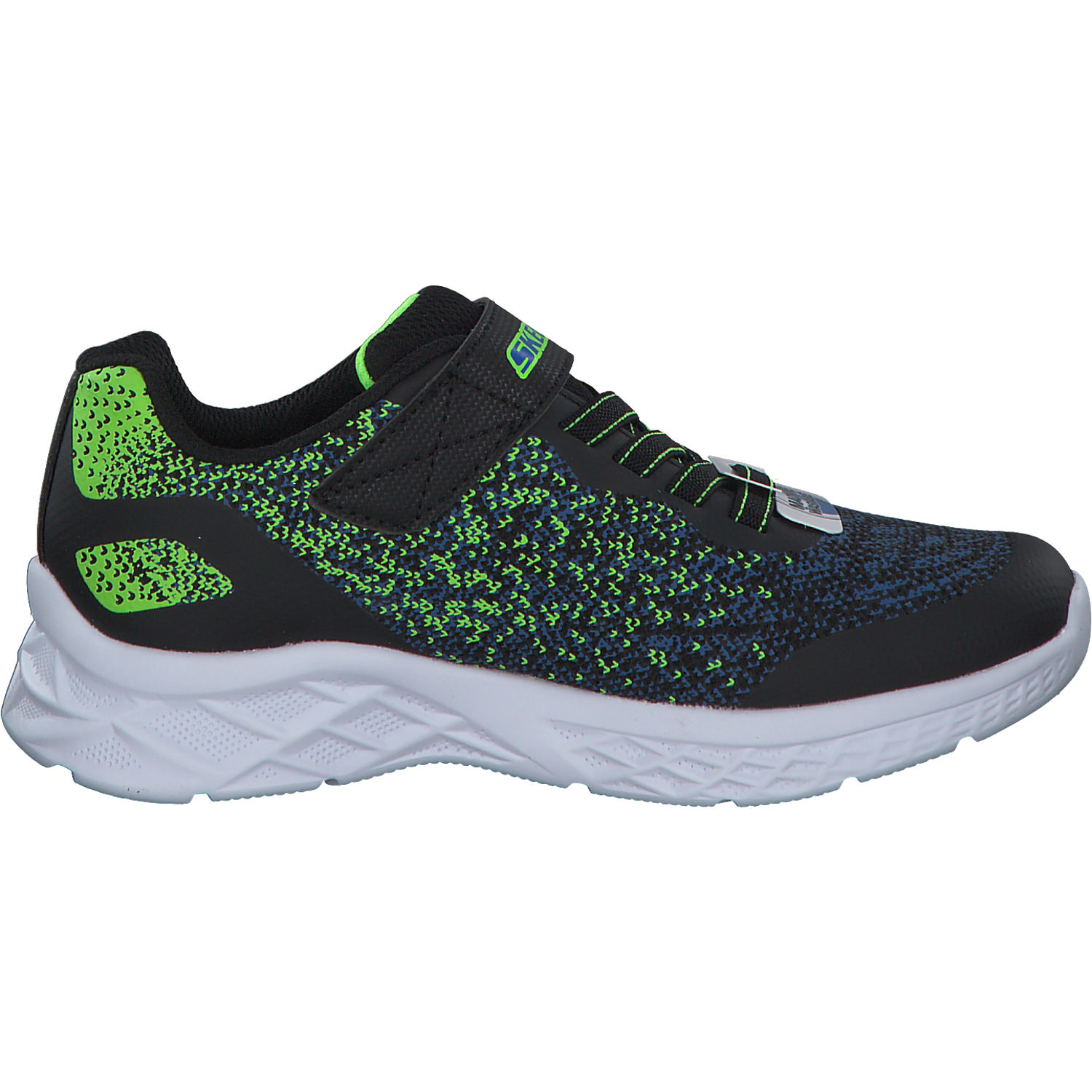 Skechers 403920L, Sneakers Low, Kinder, black/blue/lime