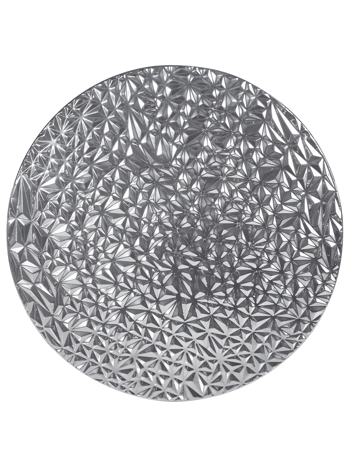 Beliani Wandobjekt MOSCAVIDE in Silber - (W) 60 x (H) 60 x (L) 1 cm günstig kaufen onesize