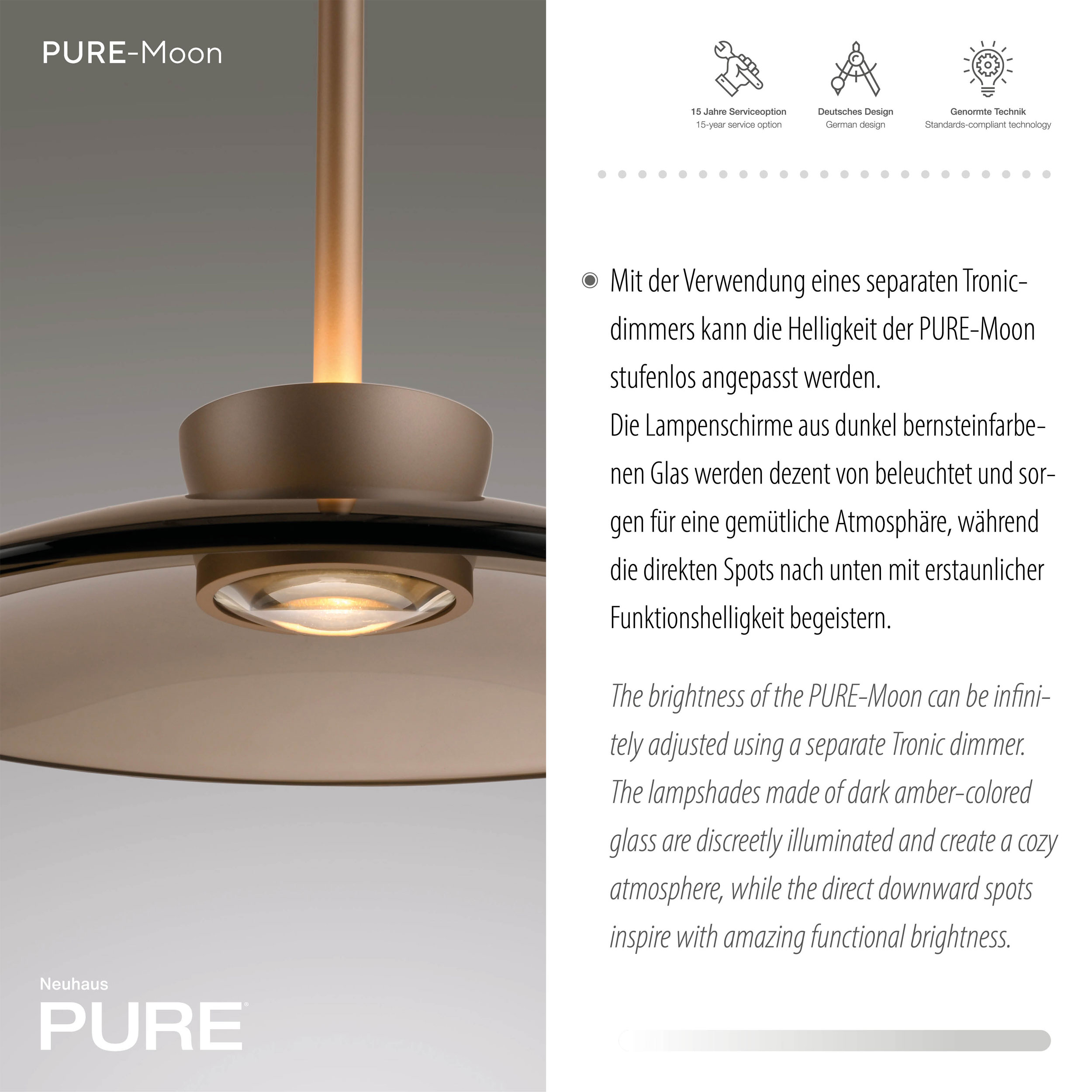 PURELED-Pendelleuchte 6flg