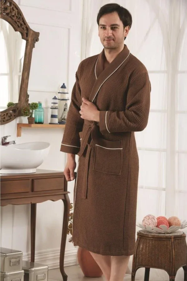 Karna Home  Aleron Torşon Bademantel Braun
