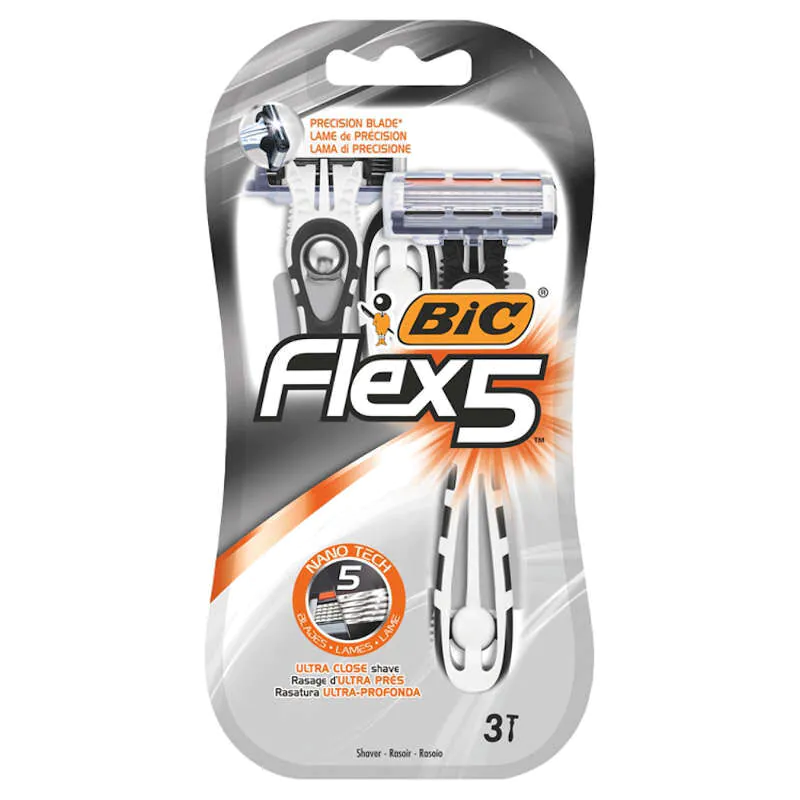 Ξυριστική μηχανή Bic Flex 5 σε κυψέλη