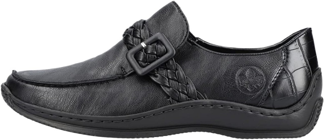 RIEKER Komfort Slipper schwarz