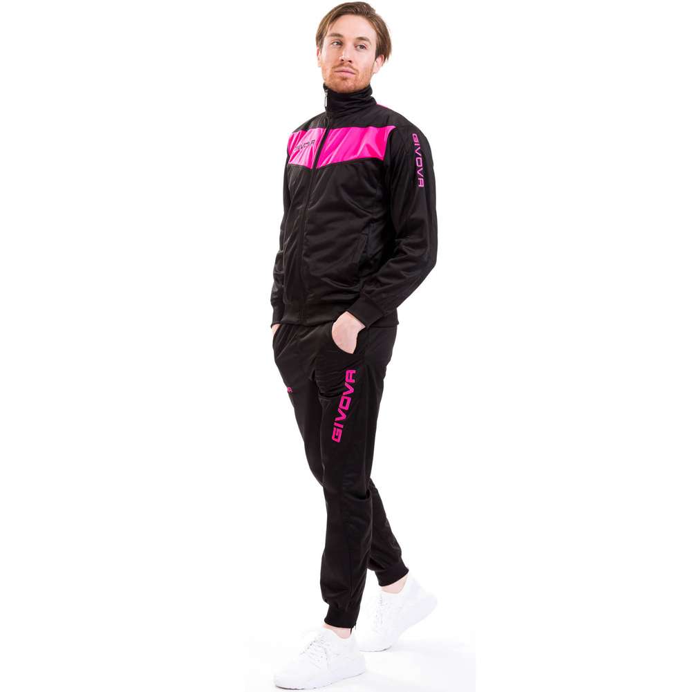 Givova Tuta Visa Trainingsanzug schwarz/fuxia