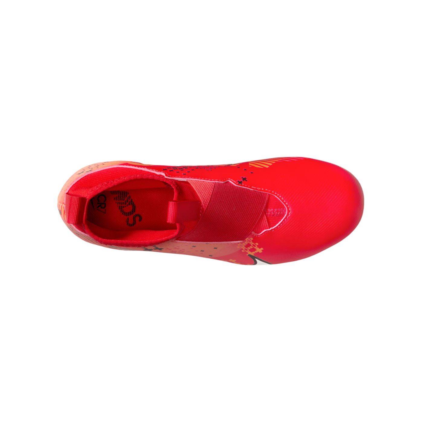 Nike Air Zoom Mercurial Superfly IX Academy FG Kids Rot Weiss Orange F600