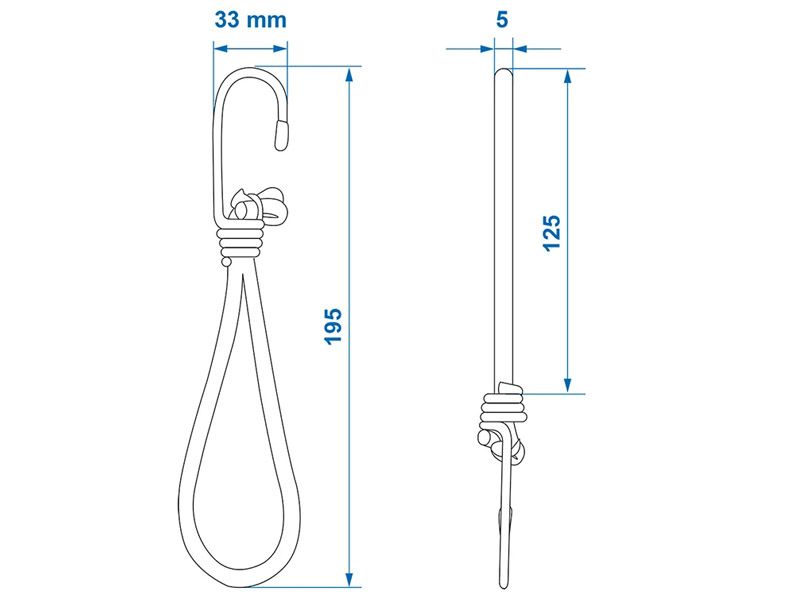 ProPlus Zeltspanner mit Haken Schwarz