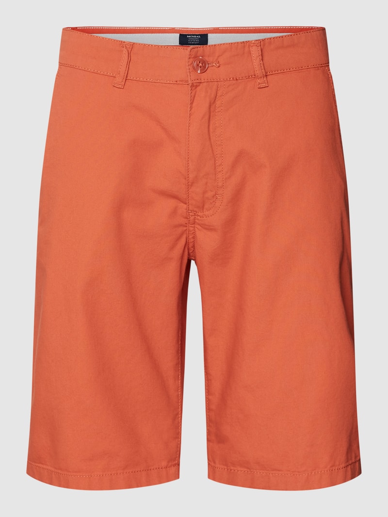 Bermudas mit französischen Eingrifftaschen in lachs