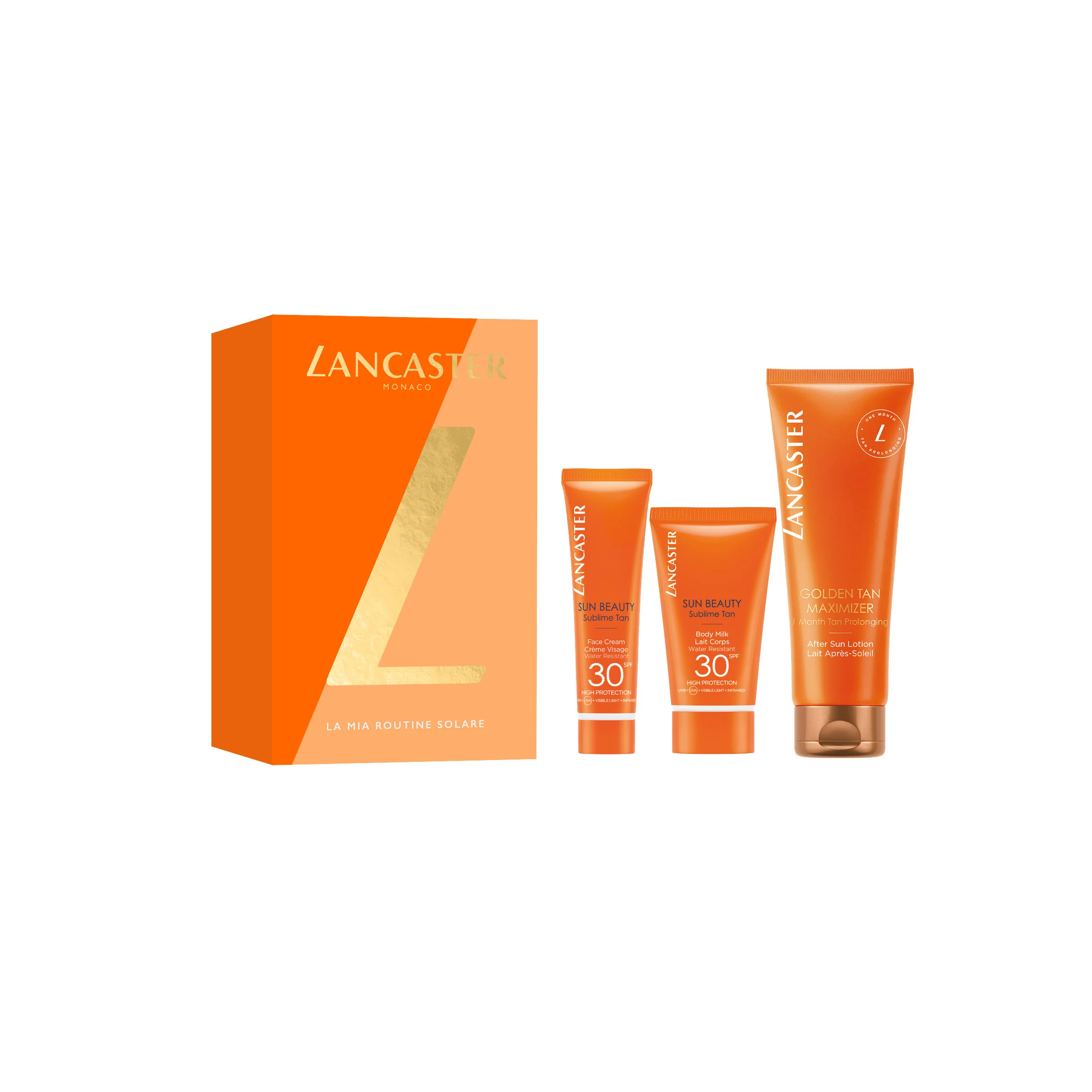 Sun Beauty My Sun Kit Italia - Set de protecție solară, Set de protecție solară, Îngrijire solară față cu protecție ridicată, Îngrijire solară corp cu protecție ridicată, Îngrijire corp după soare, Îngrijire față după soare