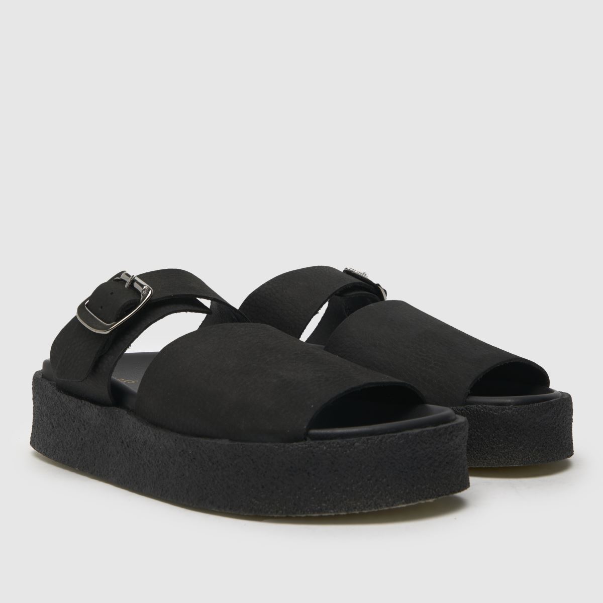 Clarks Originals – Svarta sandaler i crêpe