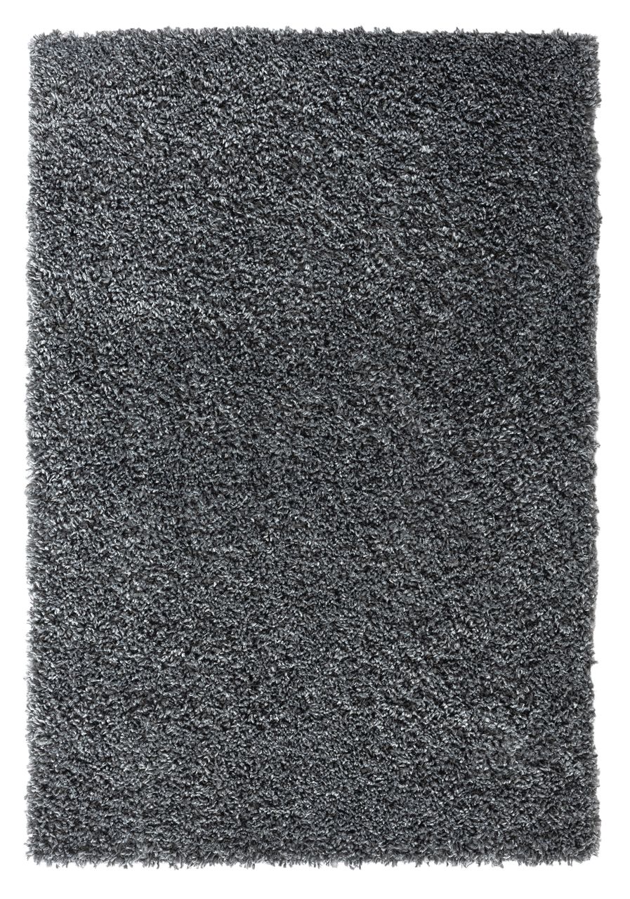 MyFlair Teppich Elodie, 100cm x 150cm, Farbe Dunkelgrau, rechteckig, Florhöhe 37mm