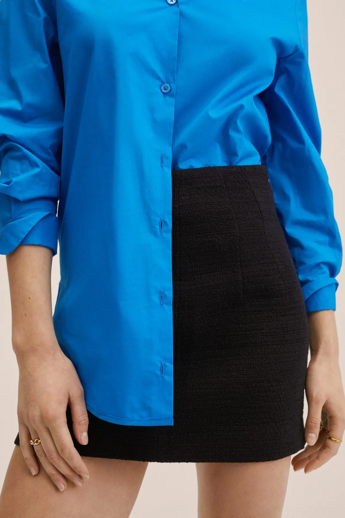 MANGO  Schwarzer Damenrock 27062885