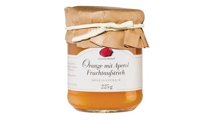 Gourmet Berner Fruchtaufstrich Orange mit Aperol 225 g