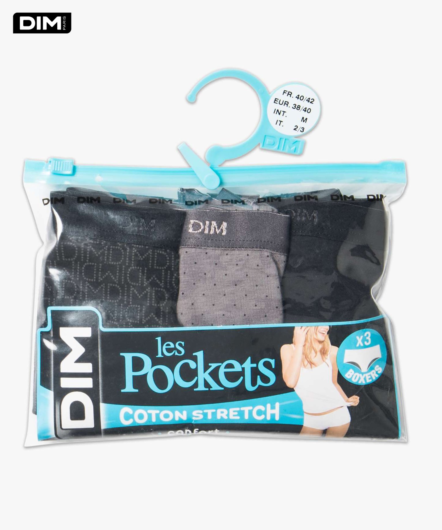 Lot de 3 shorties pockets de DIM noir | GEMO