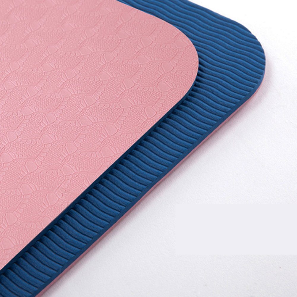 SCOSPORT Yogamatte Yogamatte rutschfest Schadstofffrei (Yogamatten Gymnastikmatte, Sportmatte, 1-St., Fitnessmatte, Jogamatte), Yoga Matte mit Ausrichtungslinien für die Körperhaltung