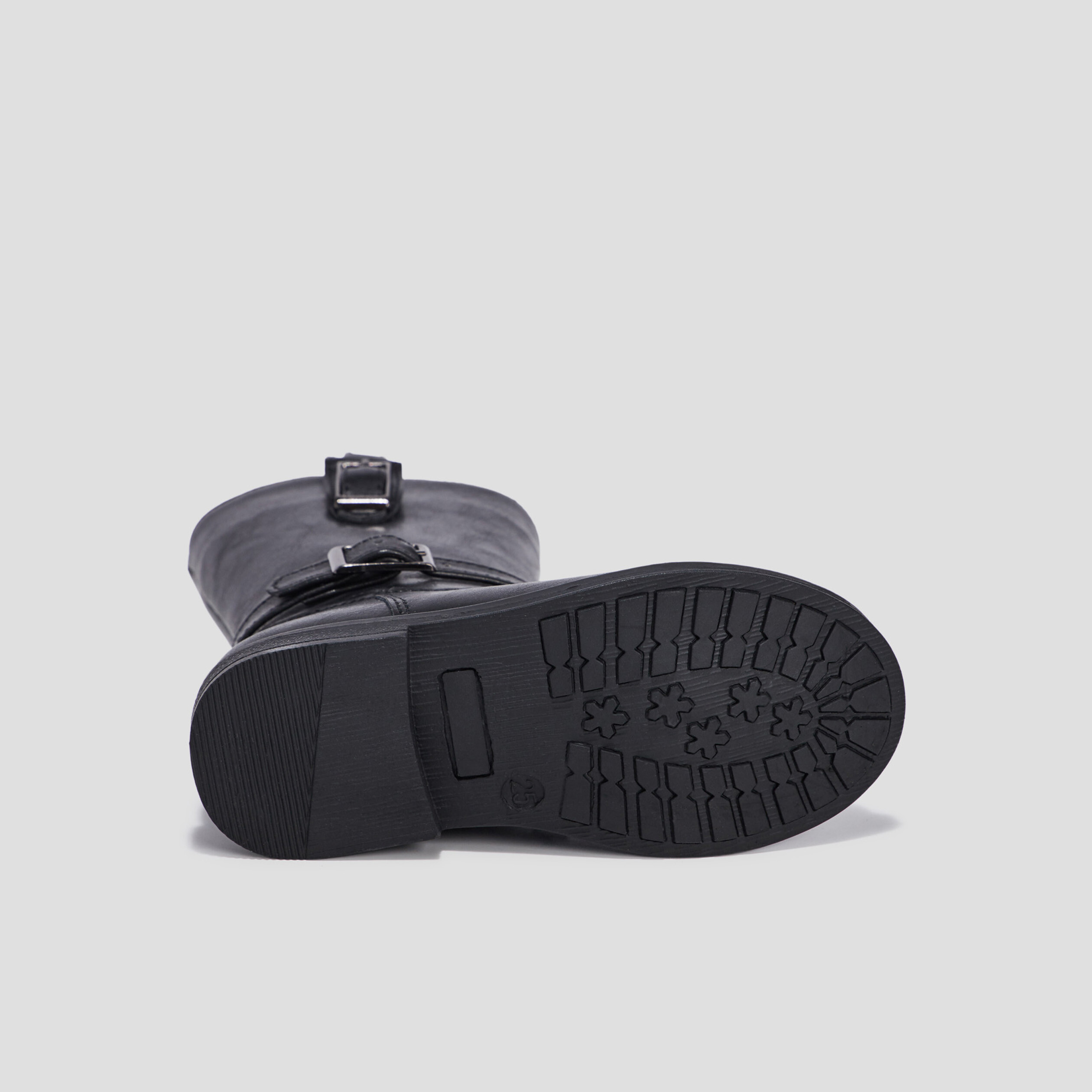 Bottes avec boucles noir fille | La Halle