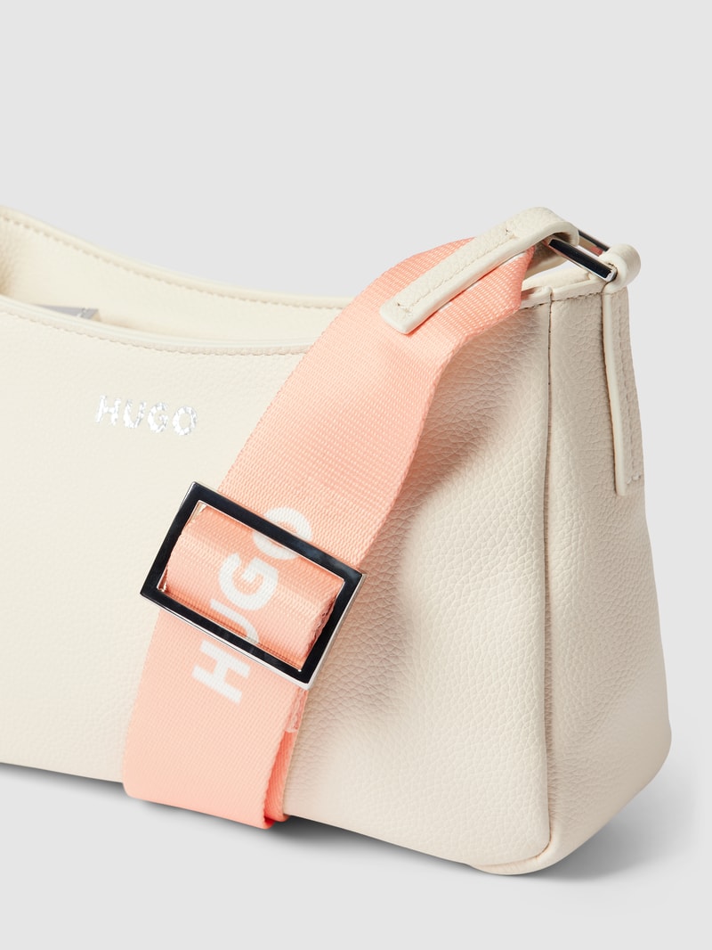 Hobo Bag mit Label-Details in offwhite
