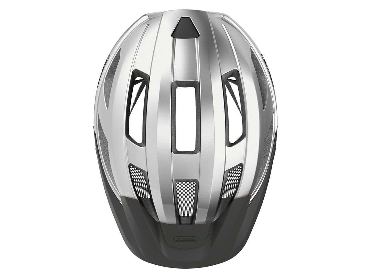 Abus Macator Gleam Silver Fahrradhelm