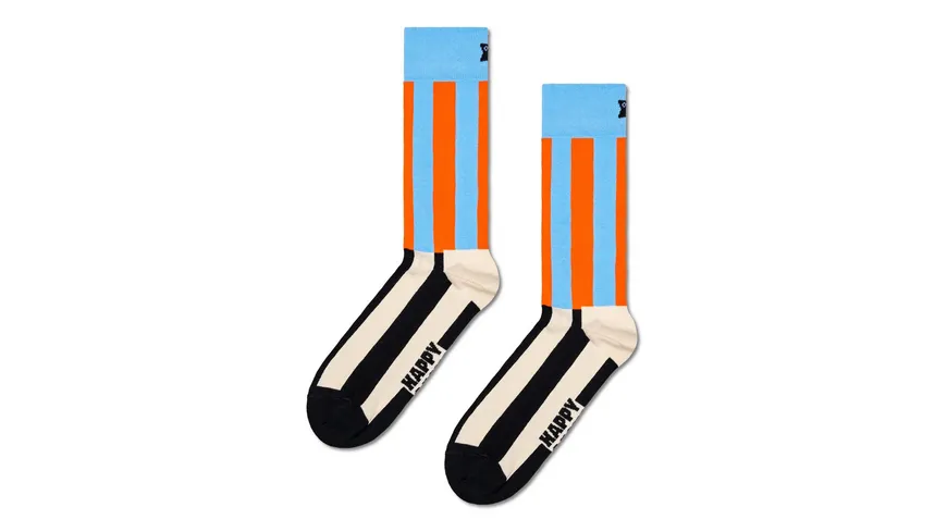 Happy Socks Unisex Socken Striped White