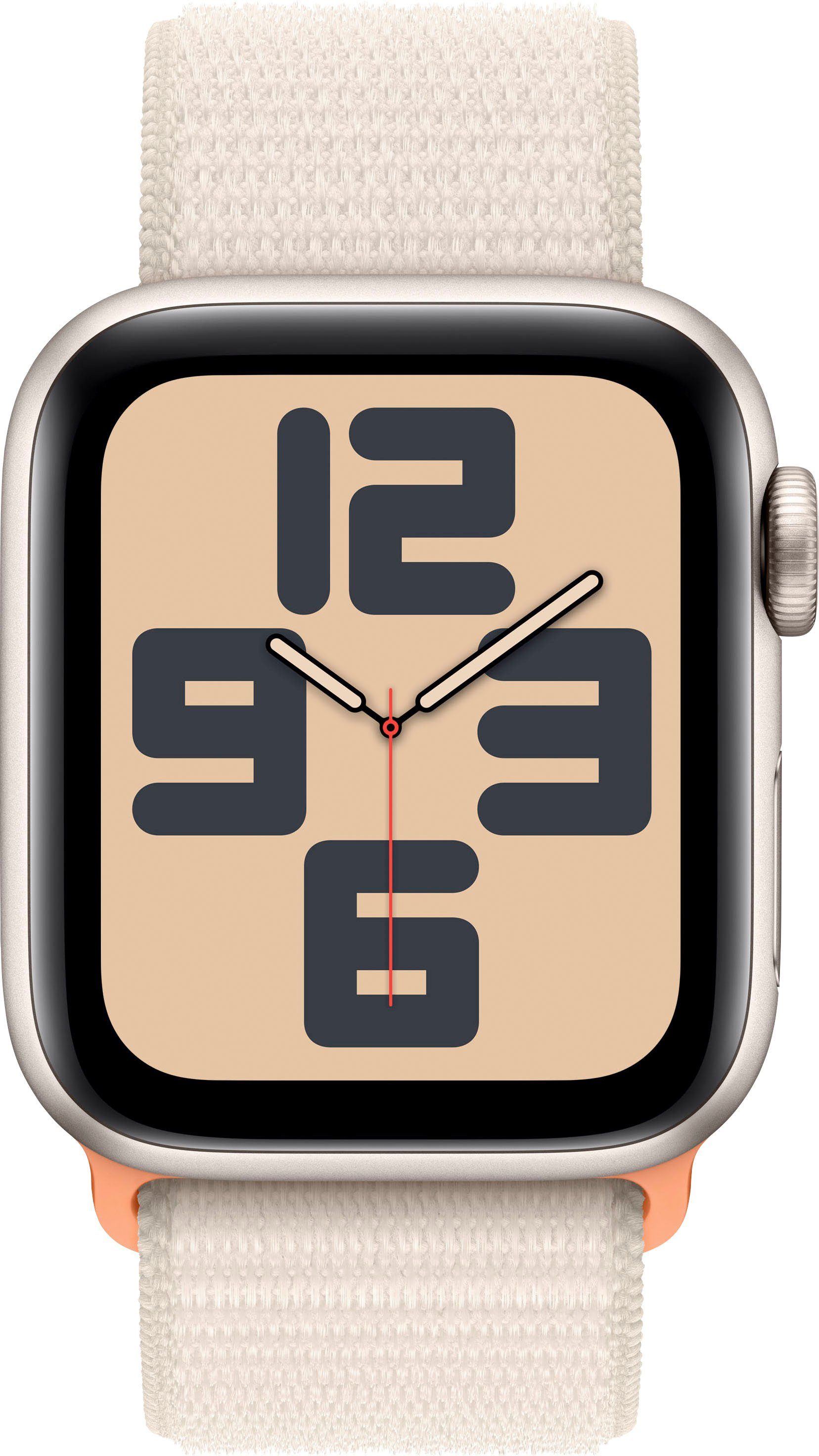 Apple Watch SE GPS 40mm Smartwatch (4 cm/1,57 Zoll, Watch OS 10), Sport Loop