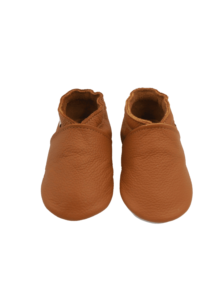 Yalion Leder-Krabbelschuhe in Braun günstig kaufen