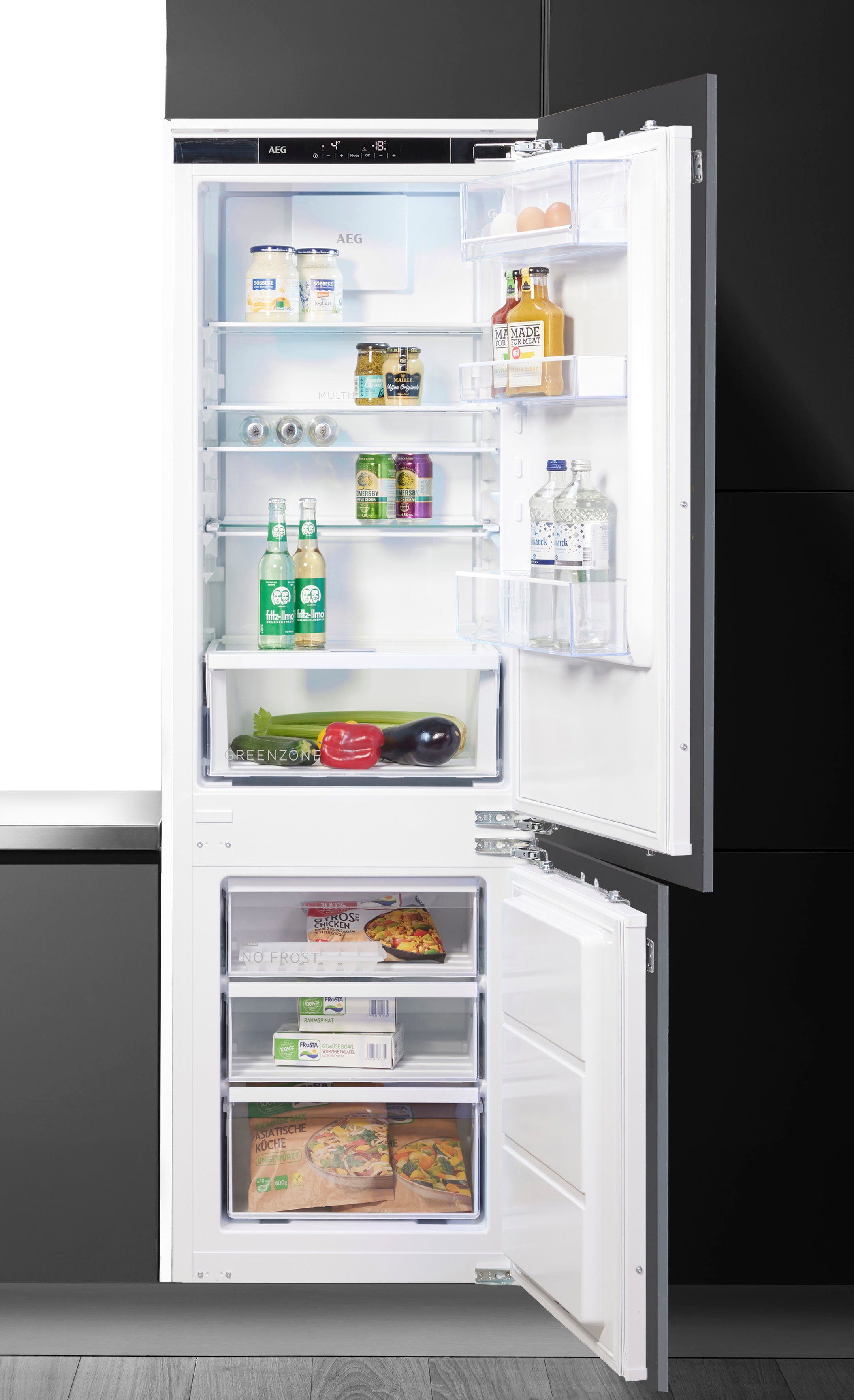 AEG Einbaukühlgefrierkombination 7000 SCE818E7MF 925553005, 176,9 cm hoch, 55,6 cm breit