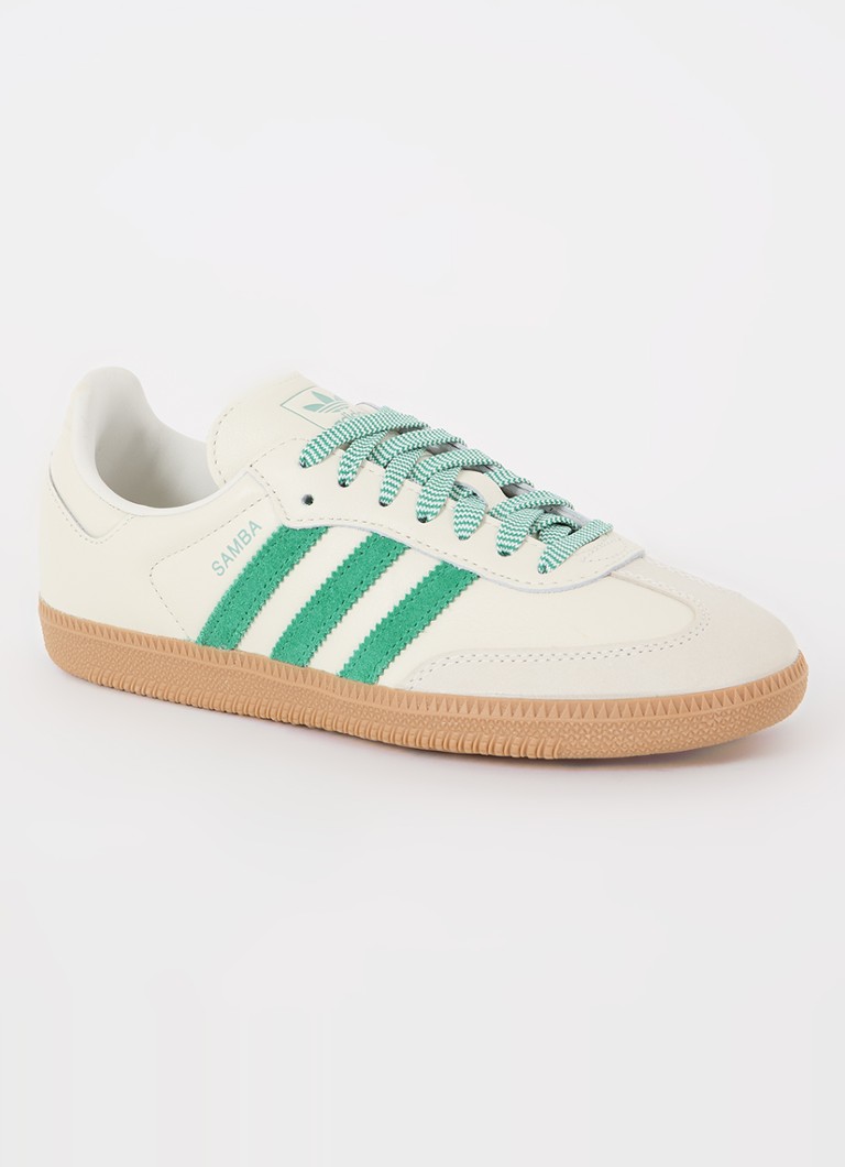 Skórzane buty sportowe Adidas Samba OG z detalami zamszowymi