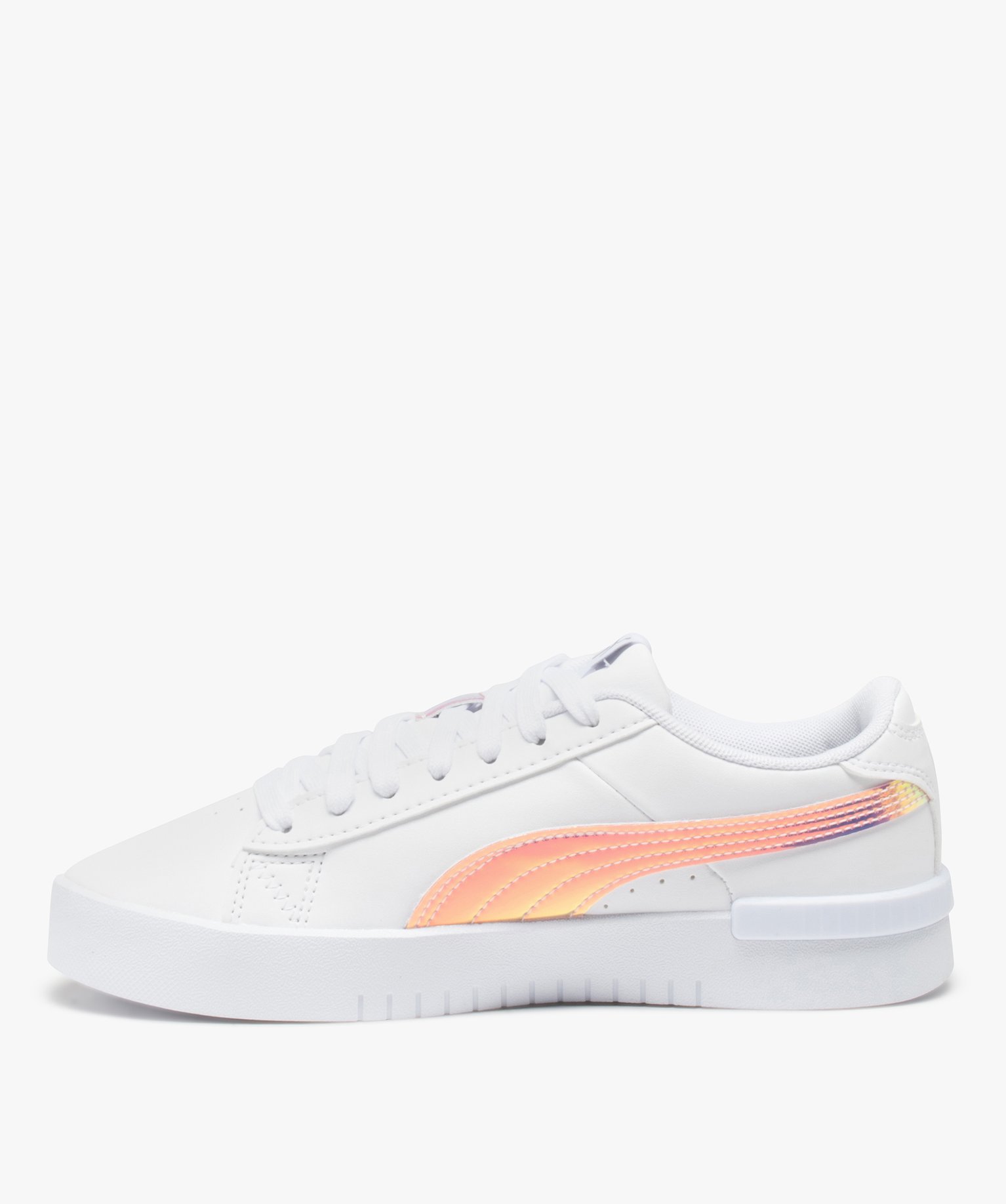 Baskets fille à lacets et détails irisés – Puma Jada blanc | GEMO