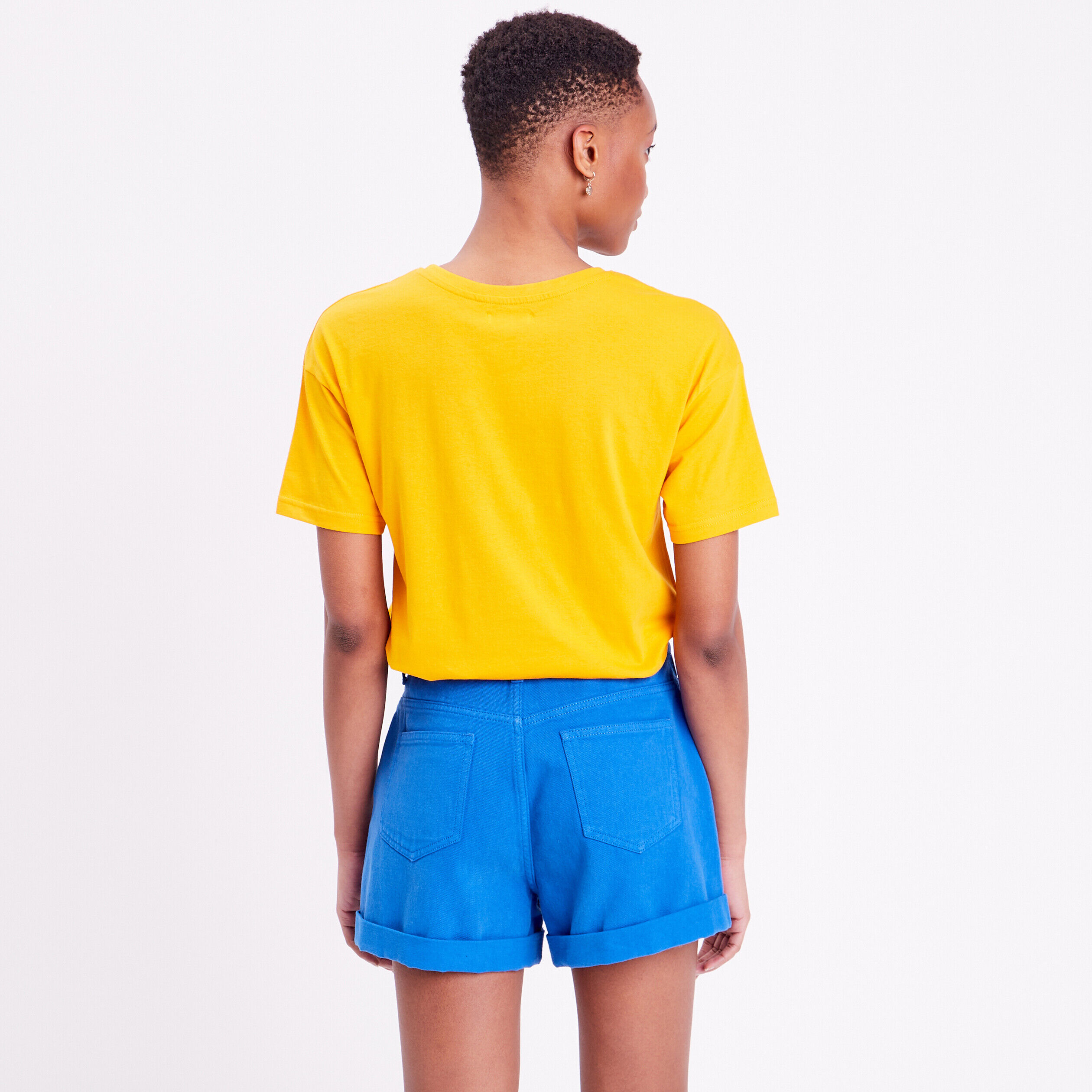T-shirt manches courtes jaune or femme | Cache Cache