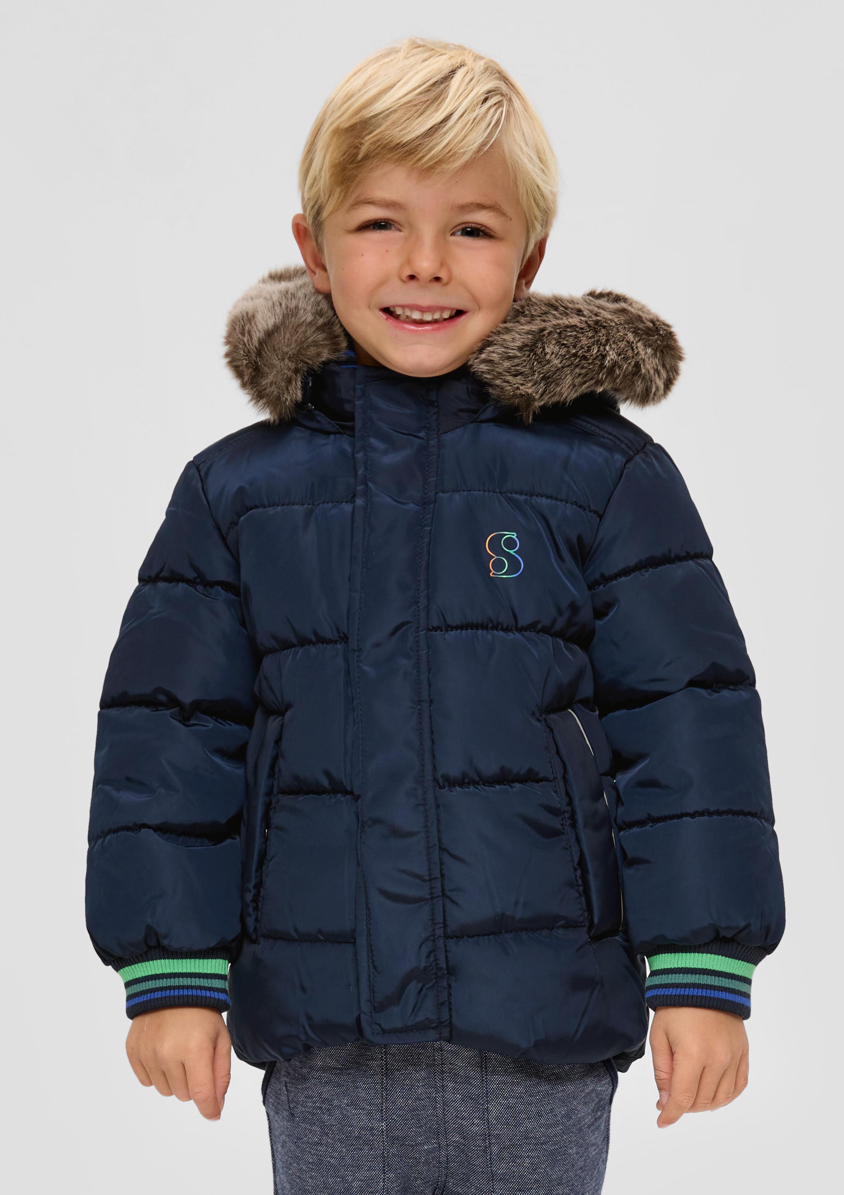 Steppjacke mit abnehmbarem Kunstfell  2132275-5952