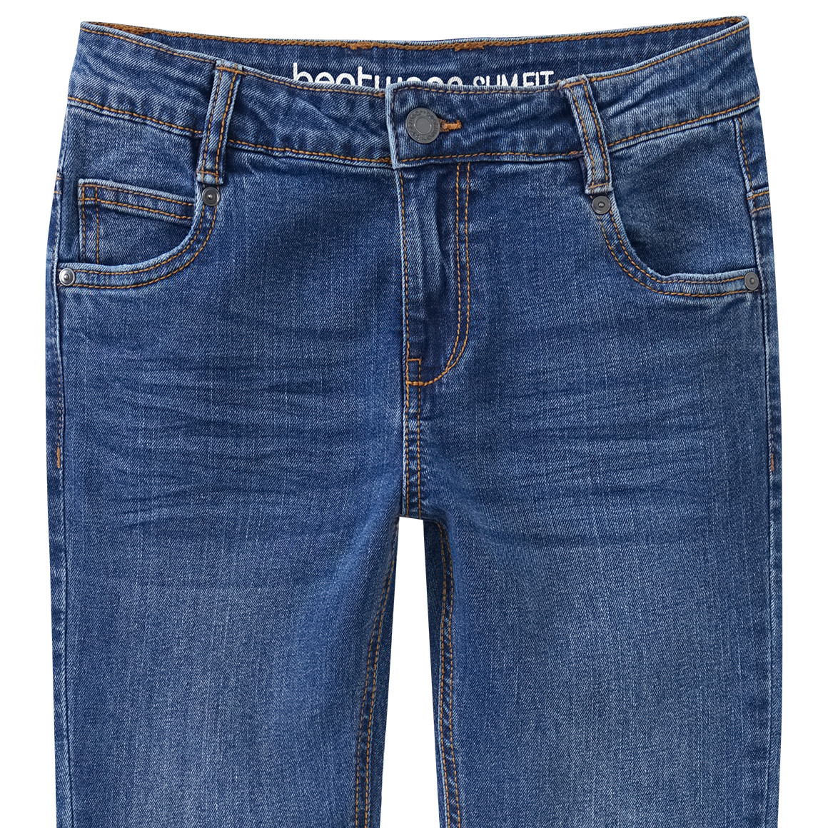 Jungen Slim-Jeans mit Used-Waschung