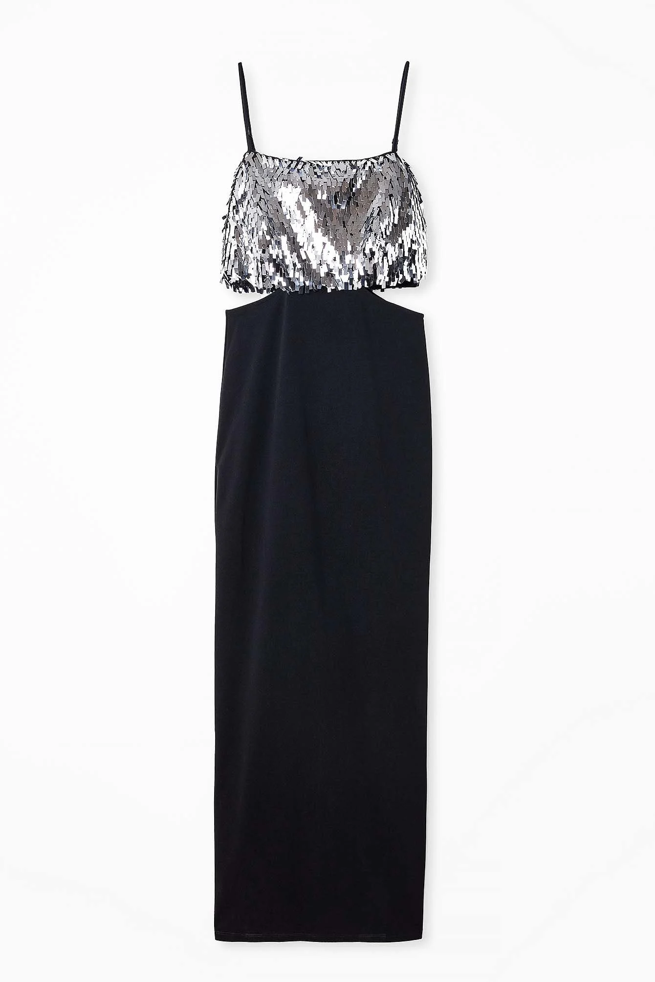 Jersey-Kleid mit Pailletten