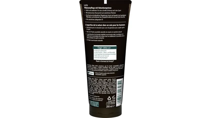 Kneipp Men 2 in 1 Dusche Sport 200 ml