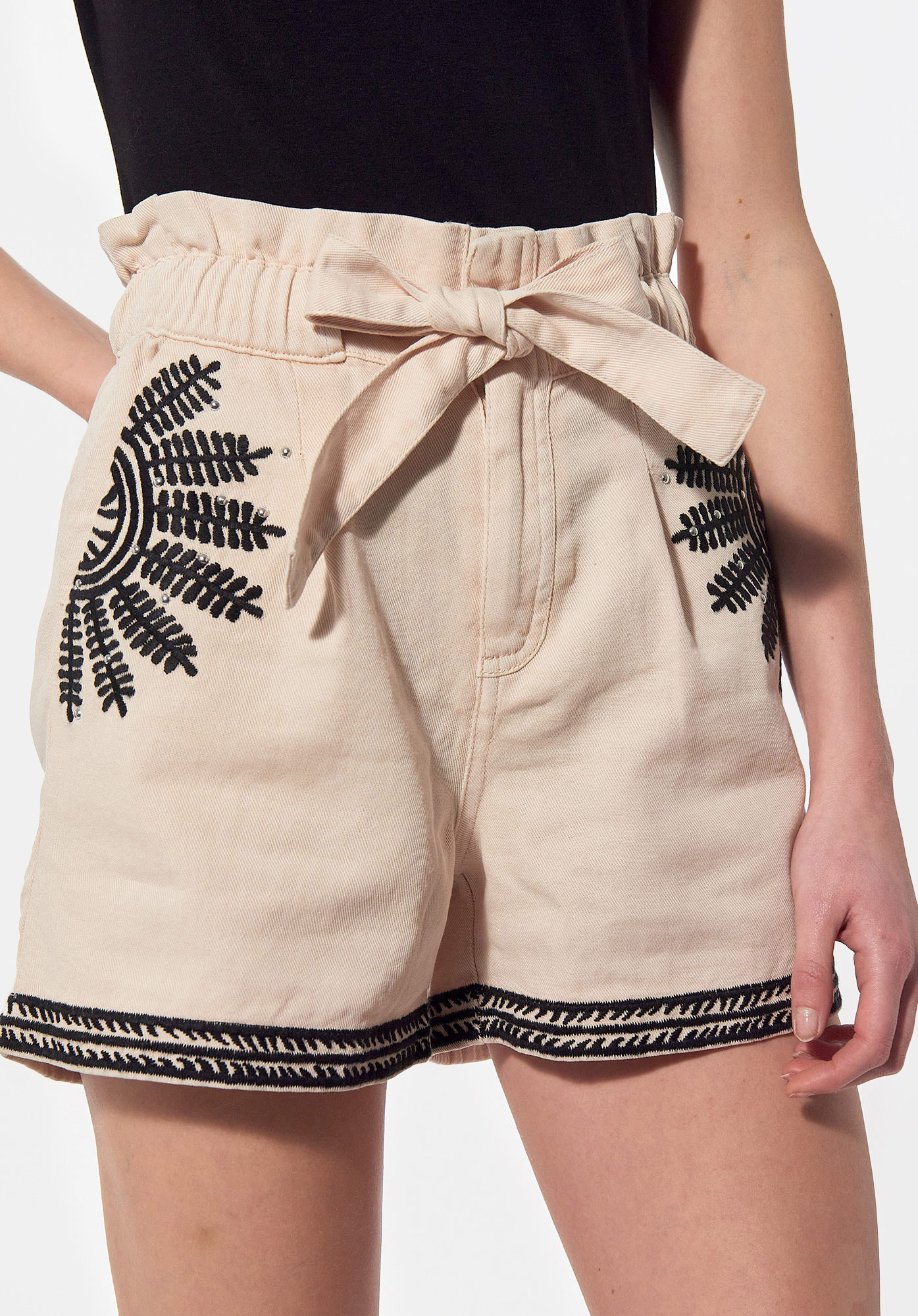 PESO   Short rose Femme en 100% coton