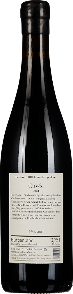 Burgenland Centum – Jahrhundertwein 2021 in Holzkiste