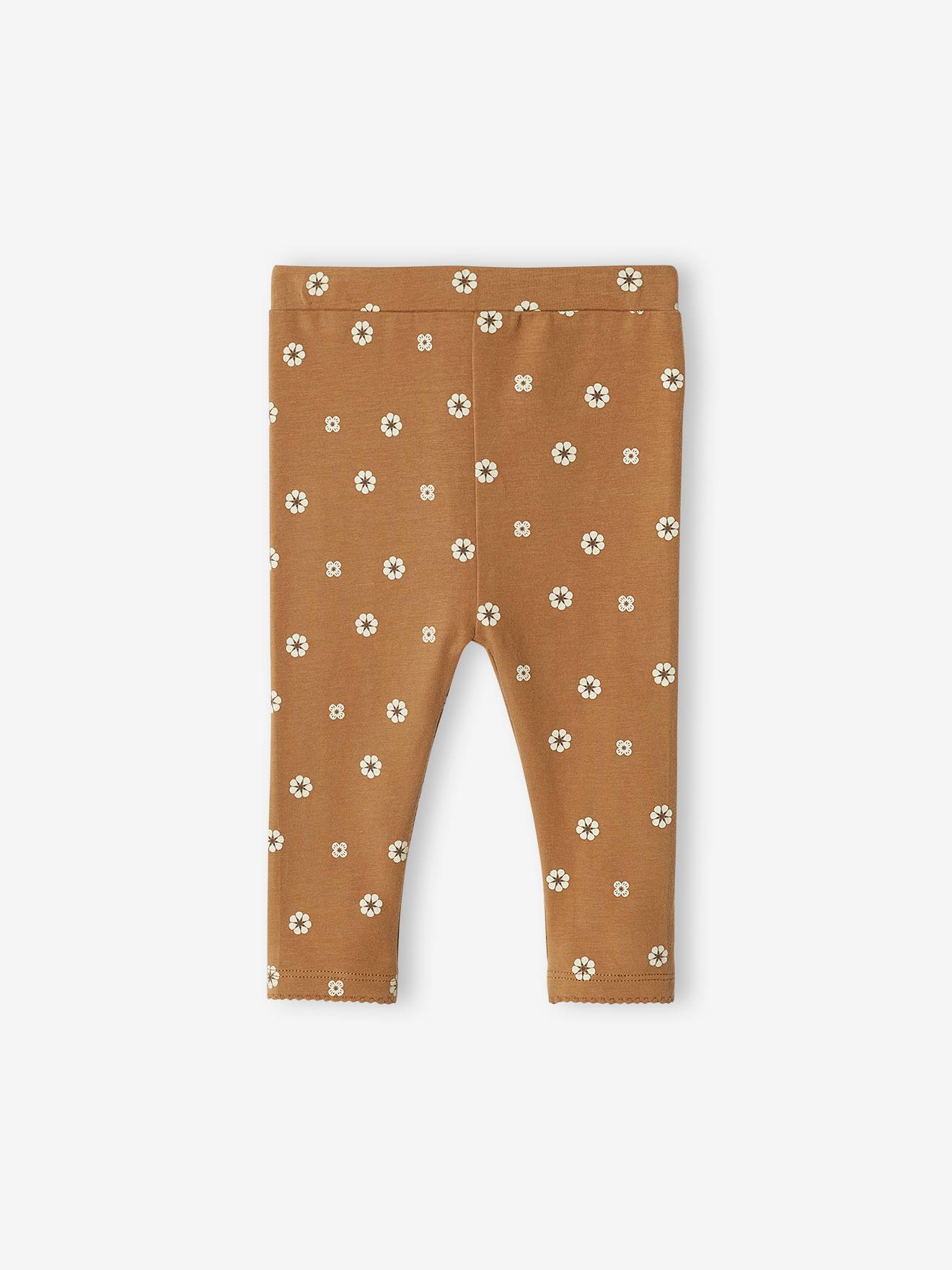 Lot de 2 leggings basic bébé BASICS rose pâle
