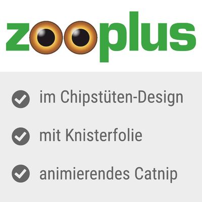Katzenspielzeug Crinkle Crisps mit Federn