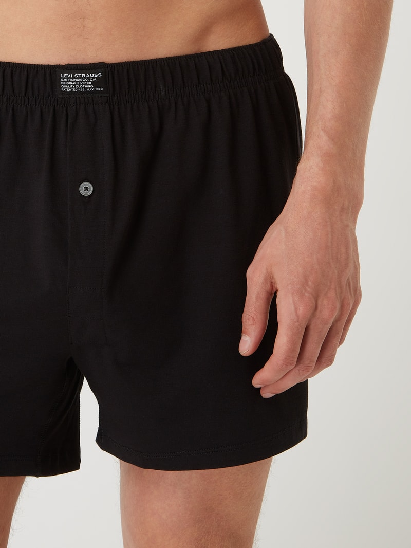 Loose Fit Boxershorts mit Stretch-Anteil im 2er-Pack in hellgrau meliert