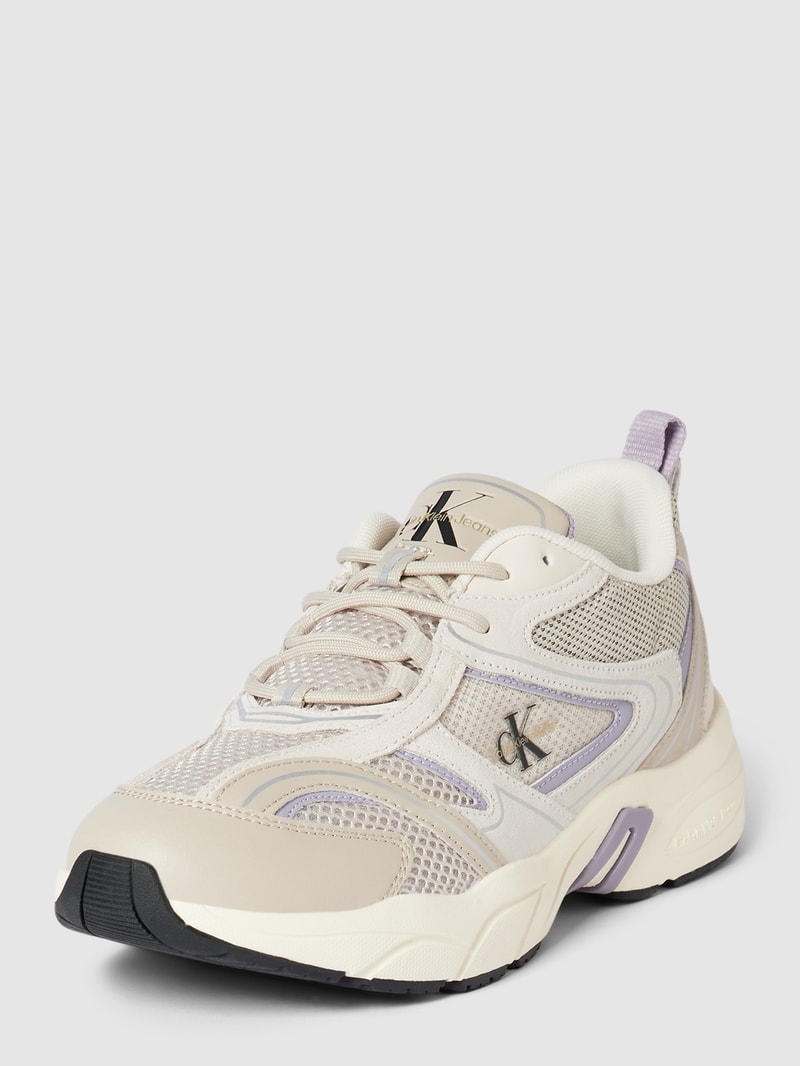 Sneaker mit Label-Detail Modell 'RETRO TENNIS' in lavendel