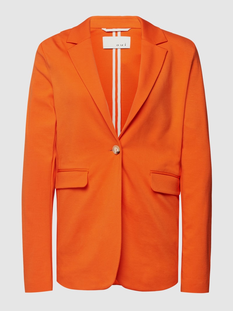 Blazer mit Pattentaschen in orange