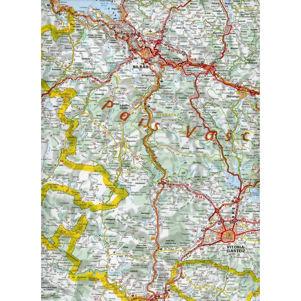 Michelin Baskenland, Navarra, Rioja. Straßen- und Tourismuskarte 1:250.000 - Straßenkarte