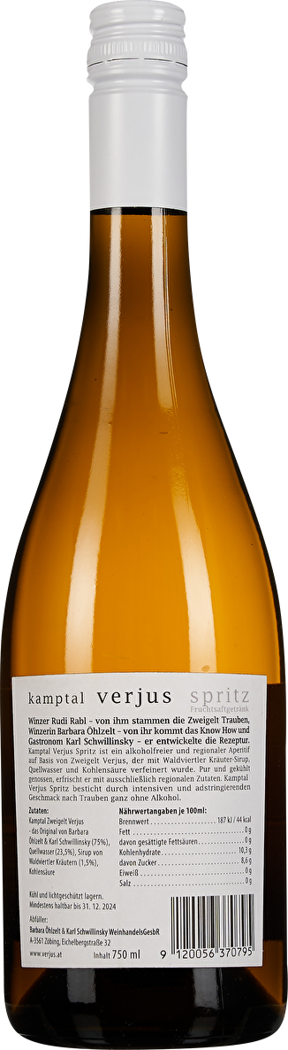 Öhlzelt & Schwillinsky Verjus Spritz
