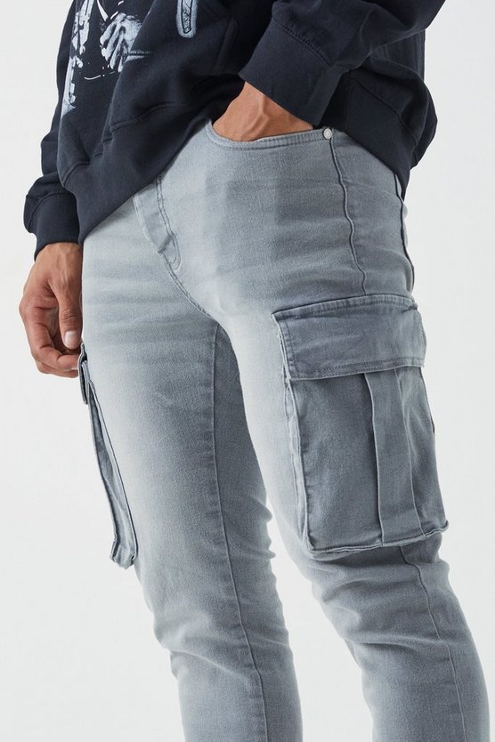 Skinny Stretch Cargo-Jeans