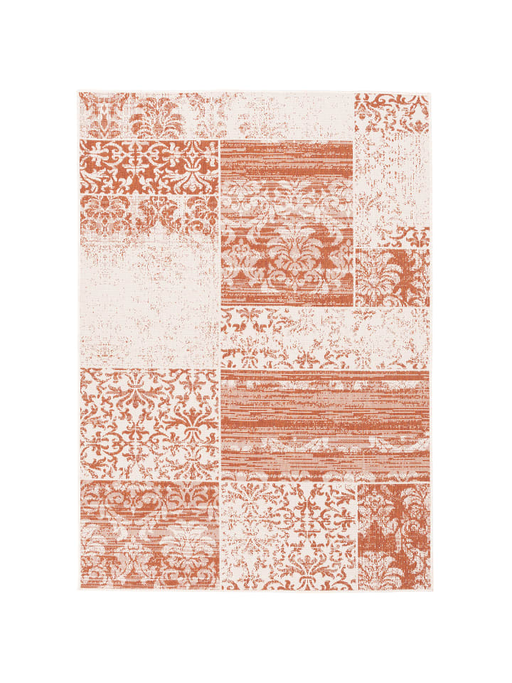 Pergamon In & Outdoor Teppich Carpetto Patchwork in Terracotta günstig kaufen