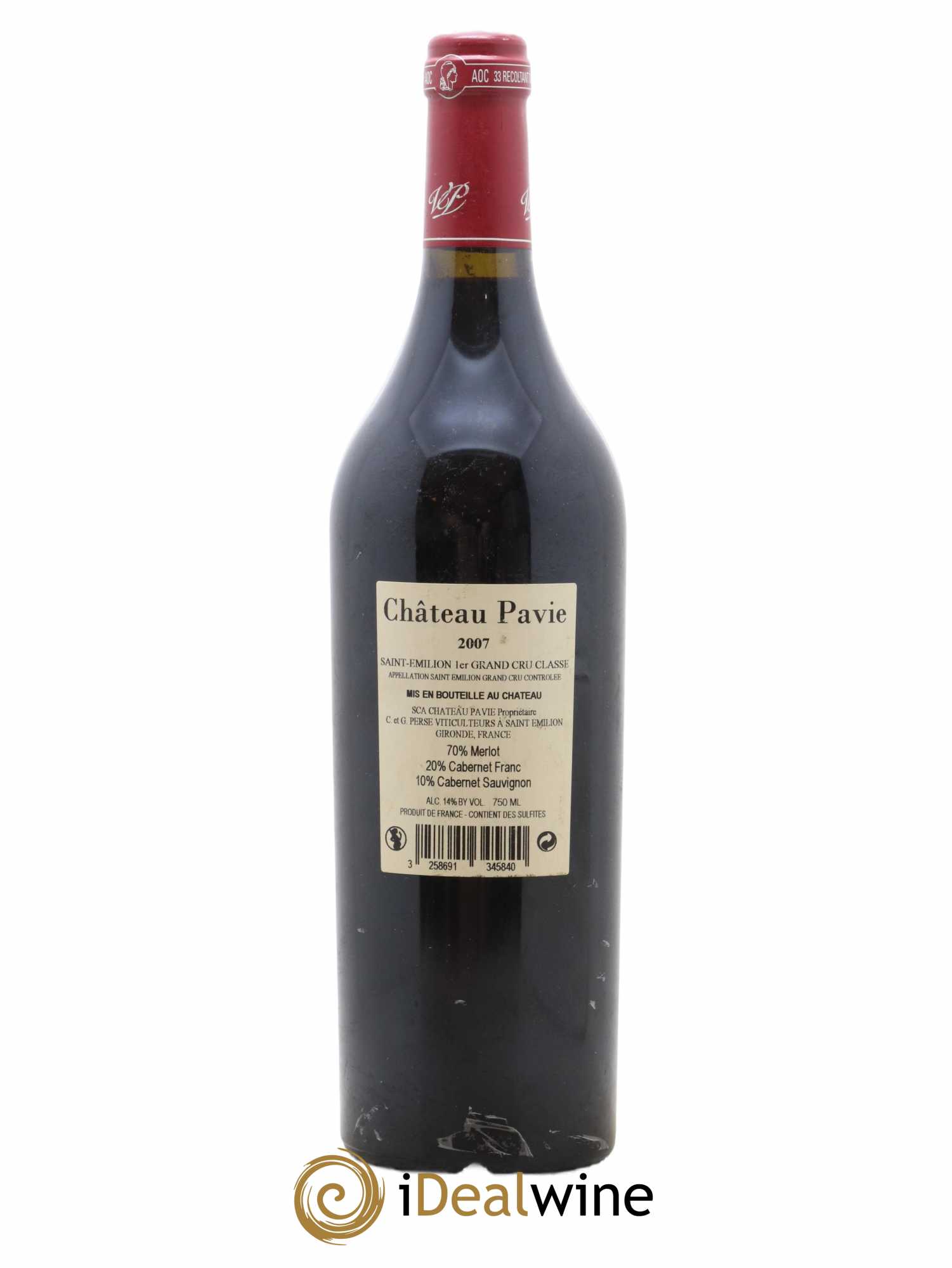 Château Pavie 1er Grand Cru Classé A  2007 - Lot de 1 Bouteille