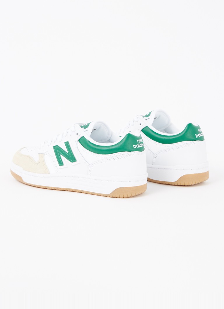 Teniși New Balance 480 din piele cu detalii întoarsă