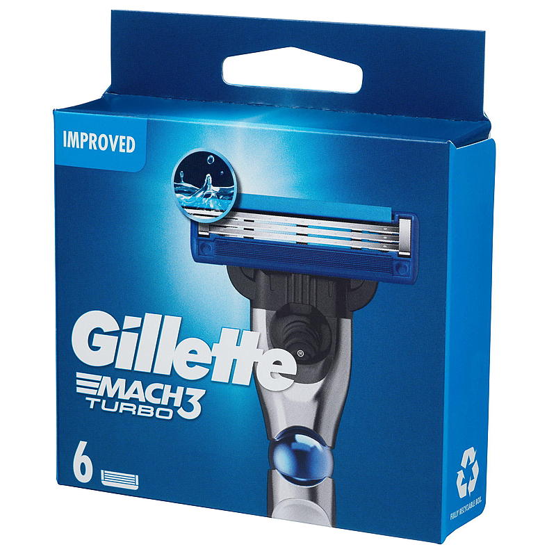 Gillette Gillette blader 6-pk Mach3 Turbo