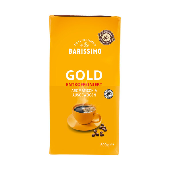 Kaffeepulver Gold entkoffeiniert, 12 x 500 g