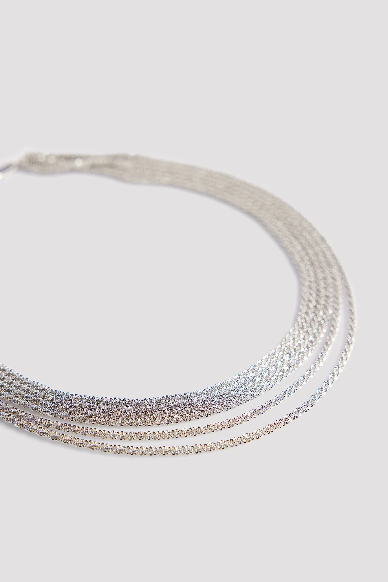 Mehrlagige Strass-Halskette