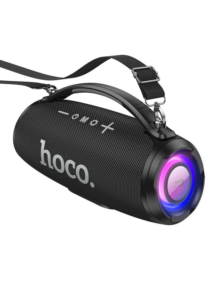 HOCO Hoco tragbarer LED Bluetooth Lautsprecher in Schwarz RGB-Beleuchtung in Schwarz günstig kaufen onesize