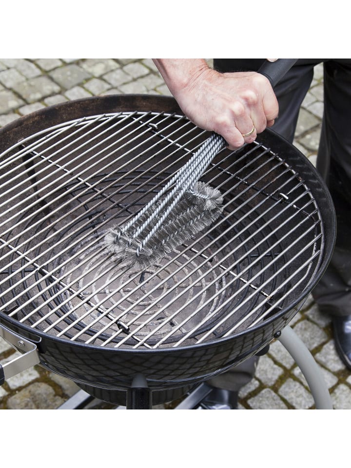 relaxdays 2 x Grillbürste in Silber/ Schwarz günstig kaufen onesize